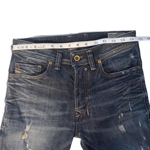 Diesel SadDo Slim Straight Distressed Jeans W26 L32 - Picture 7 of 15